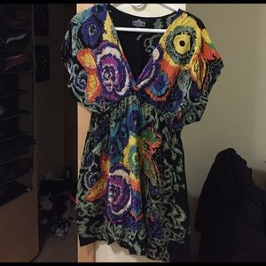 Angie Multicolored Dress/Cover up