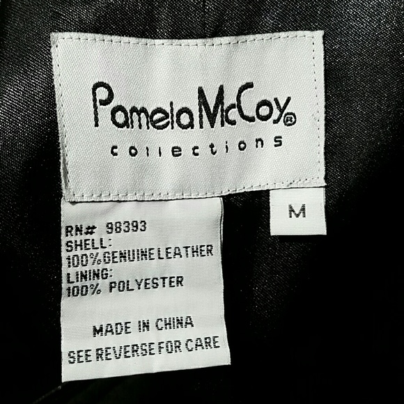 Pamela McCoy leather trench coat size M - Picture 4 of 4