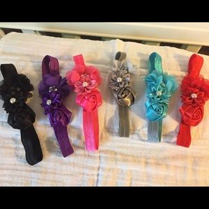 Lot of 6 girls dressy headbands