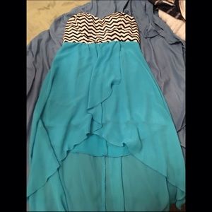 Trixxies Strapless Chevron Dress