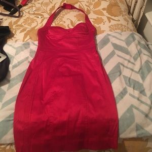 Red bebe dress
