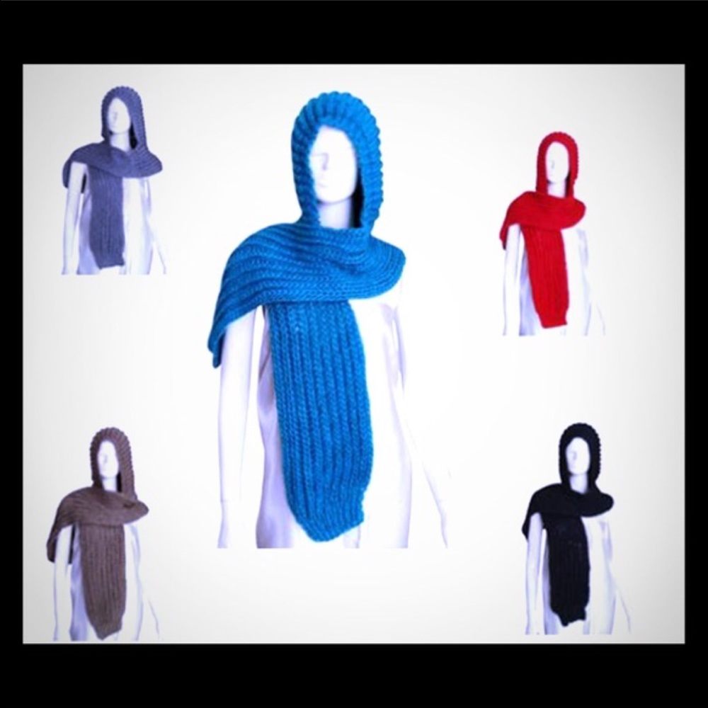 Stylist hat with scarf