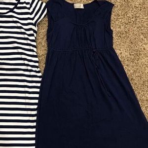 Navy maternity dress