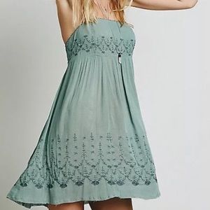 Free People Embroidered Dress - L