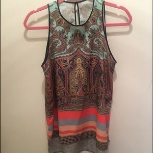 Clover Canyon printed sleeveless blouse size S Clover Canyon printed sleeveless blouse size S