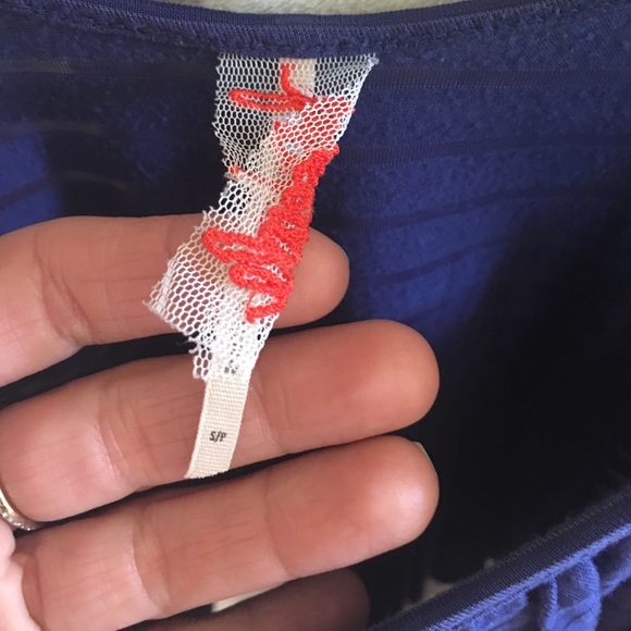 Free people sz. S tank; royal blue flowy - Picture 2 of 7