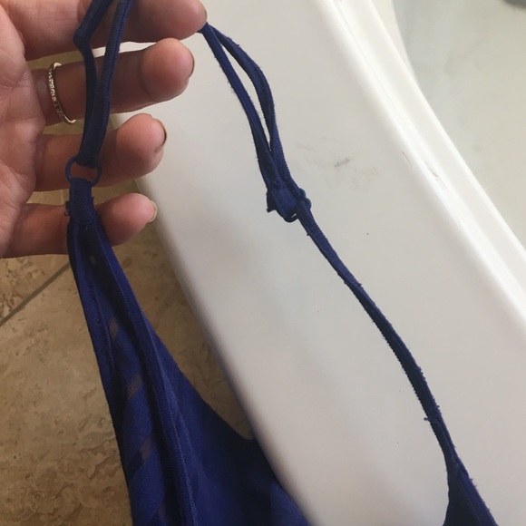 Free people sz. S tank; royal blue flowy - Picture 7 of 7