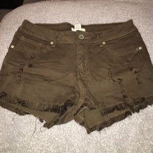 Wet Seal Olive shorts