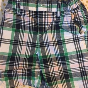 Janie and Jack plaid boys shorts