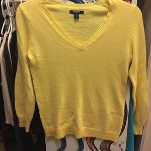 Yellow V-Neck Sweater