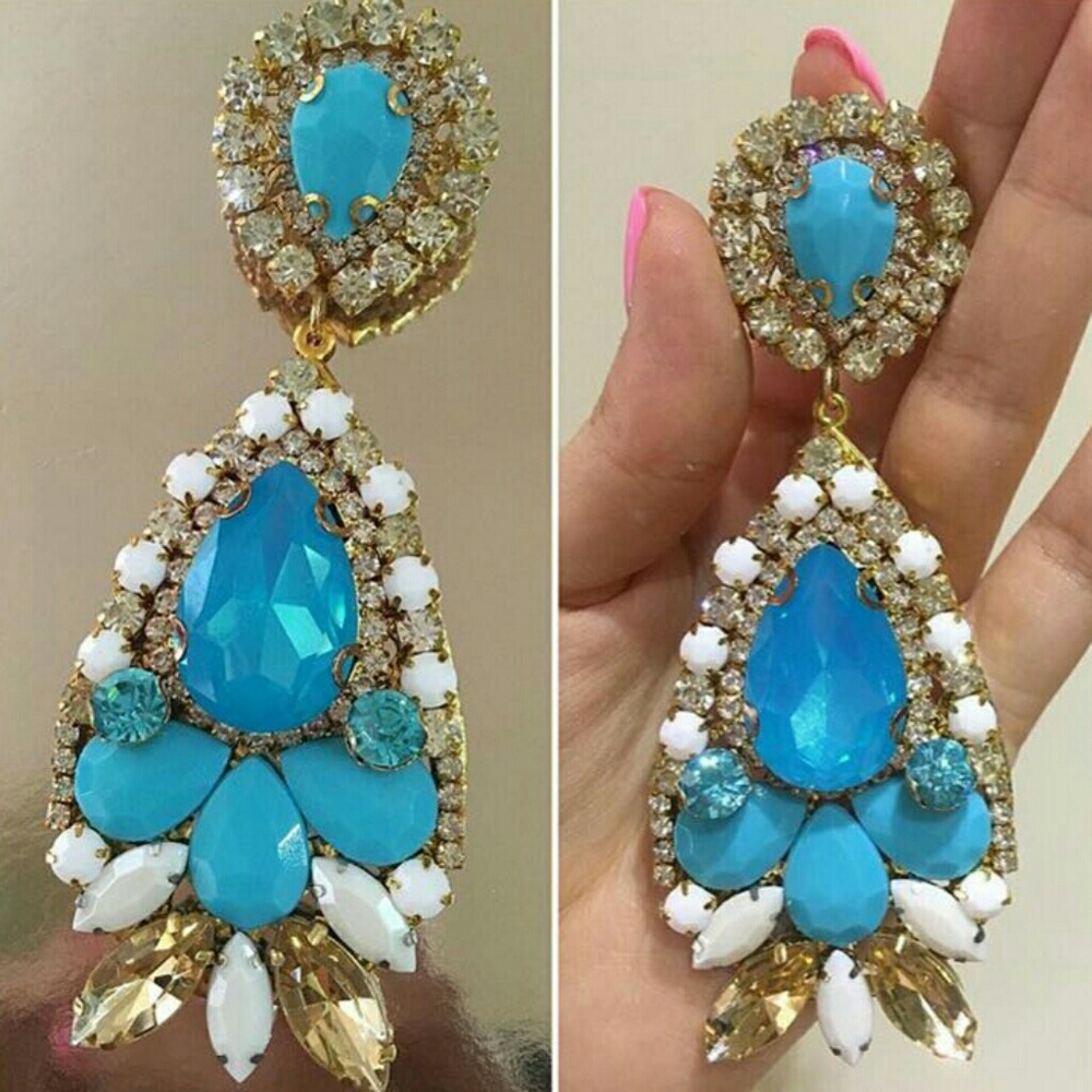 💙💙Last Price💛💛Handmade Crystal Earrings
