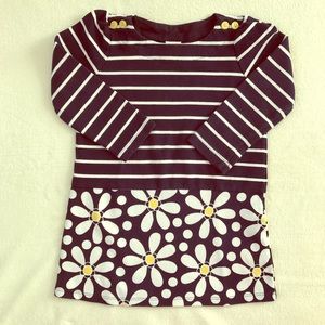 🌼 Gymboree Navy + White Dress with Daisies