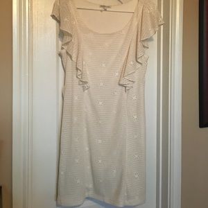 White dress with sleeves