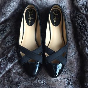 Black Patent Nike Air Cole Haan Flats