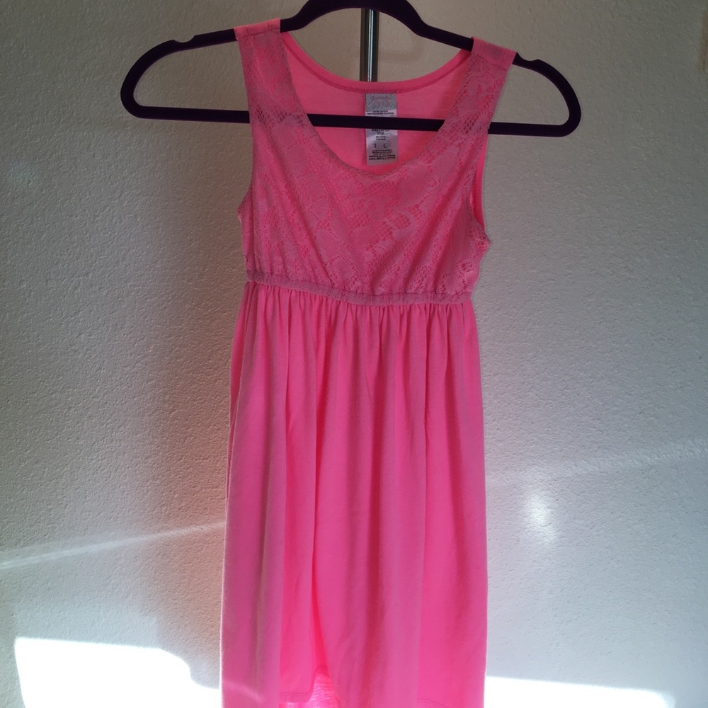 Hot Pink Girls Dress