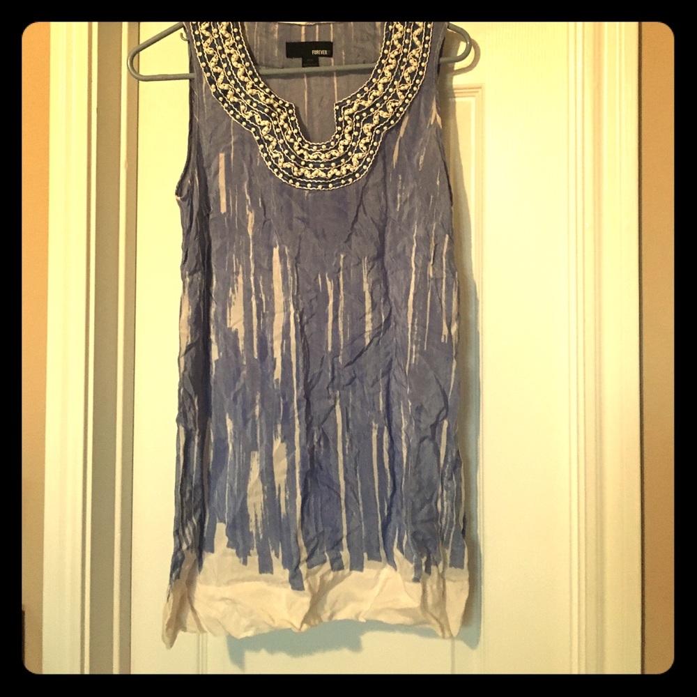 Summer tunic with beading