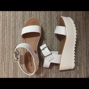 Call It Spring White Flatform Sandal