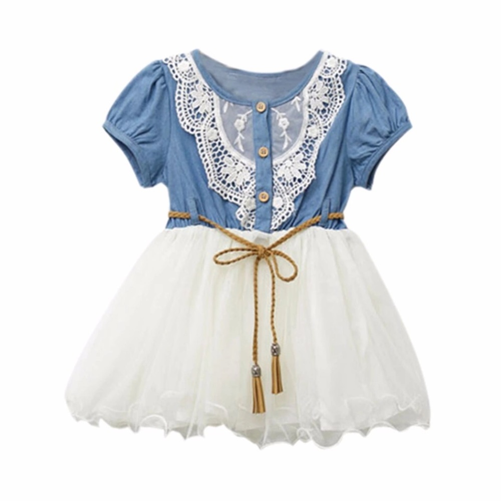 Denim & Lace Cowgirl Twirling dress