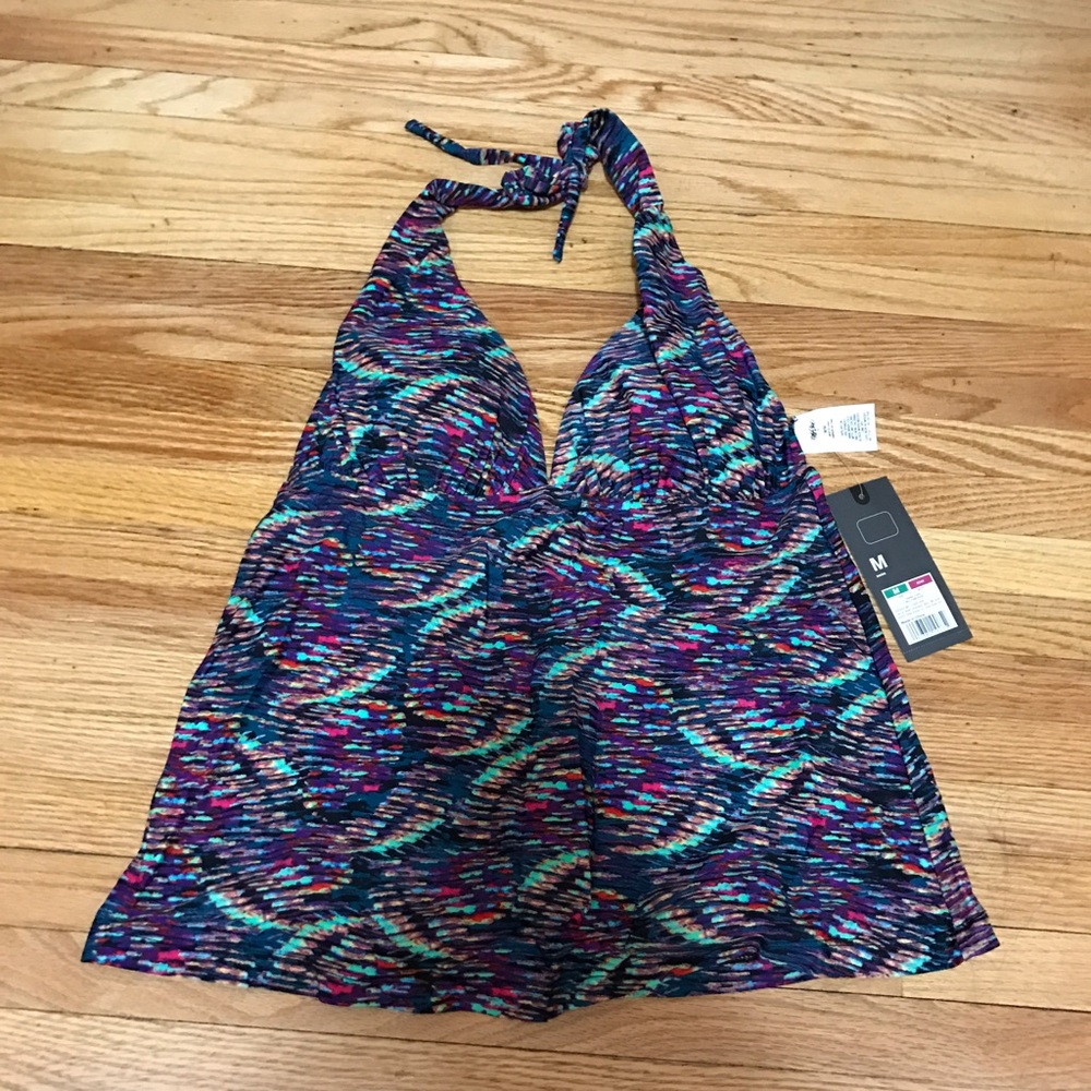 Mossimo Medium Halter Tankini. Multicolored