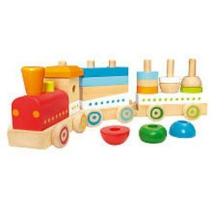 SOLD.   Wooden Stacking Train