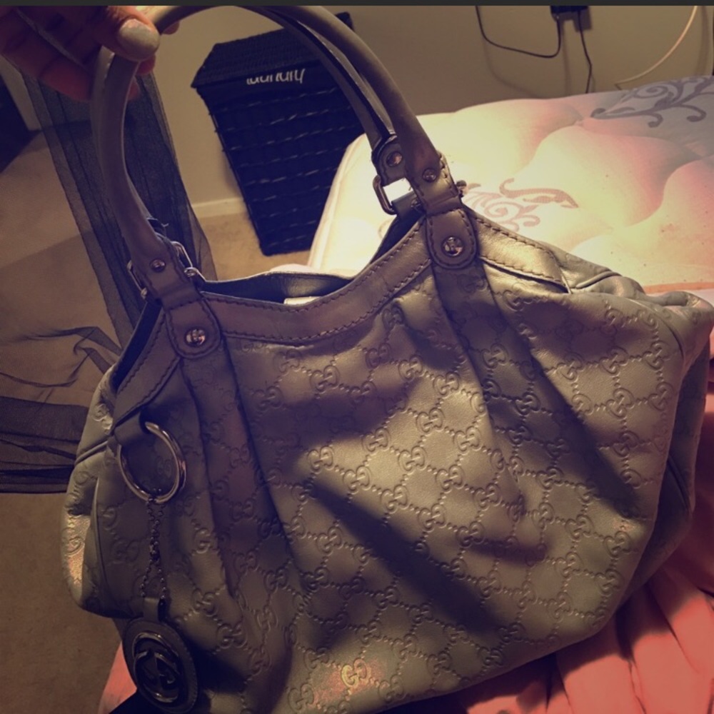 Silver Gucci purse (Soho bag) relisted