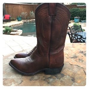 Frye pull-on cowboy boots