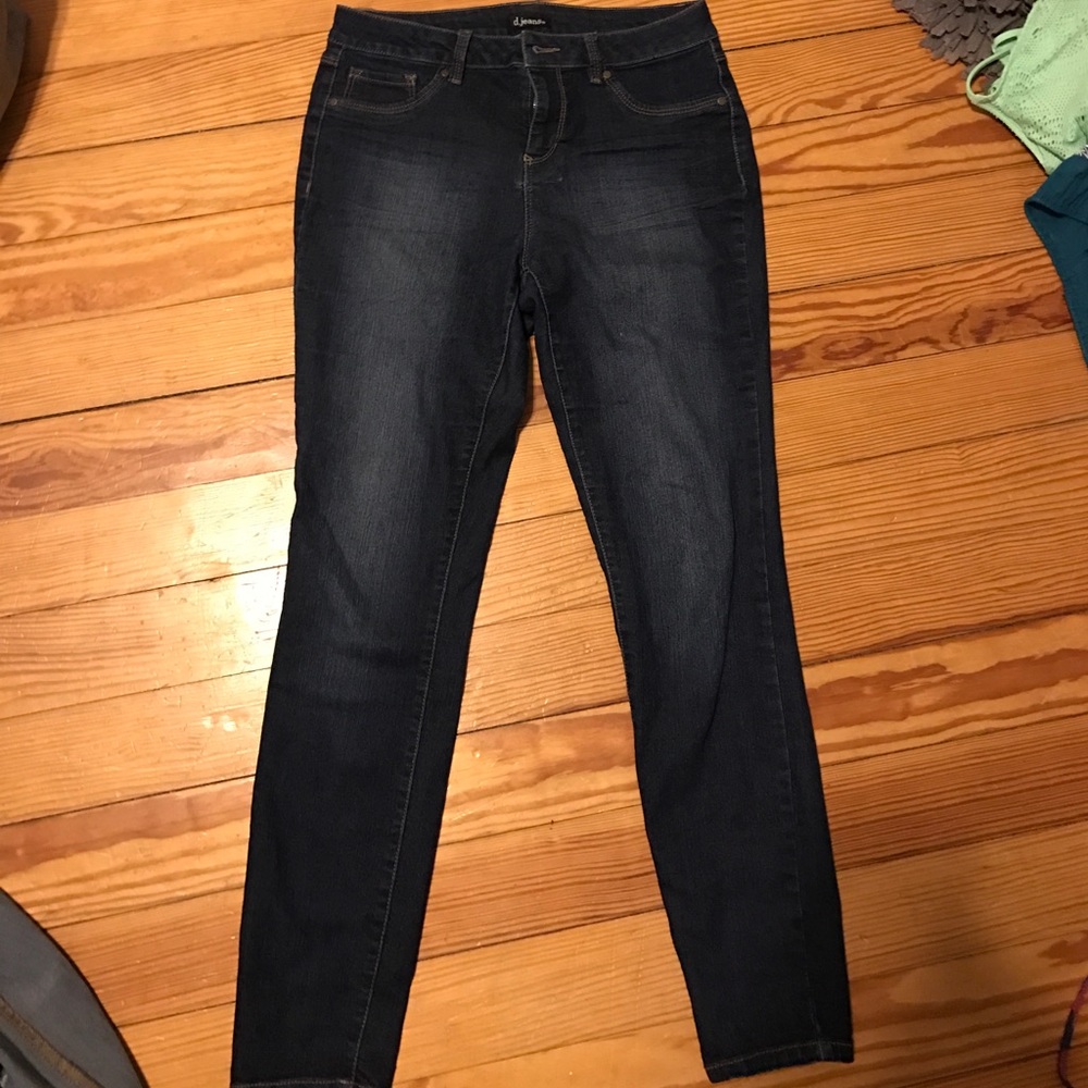 Dark wash full length jeans