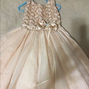 Gold ivory dress 2-3t