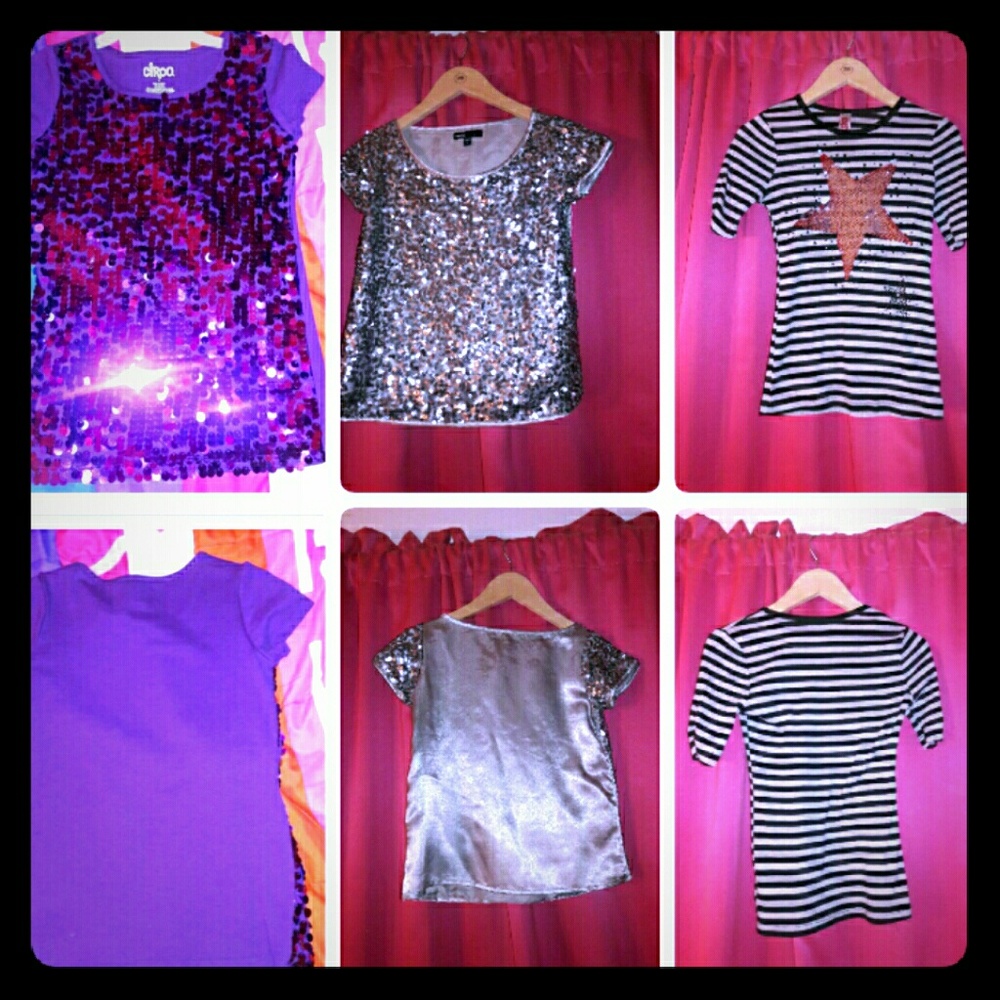 🎉🎉💓Bundle of Girls sequin tops🎉🎉💓
