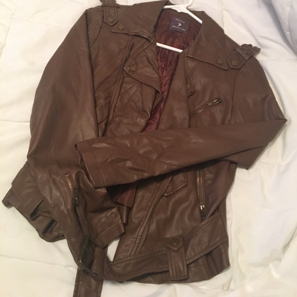 F21 leather jacket.