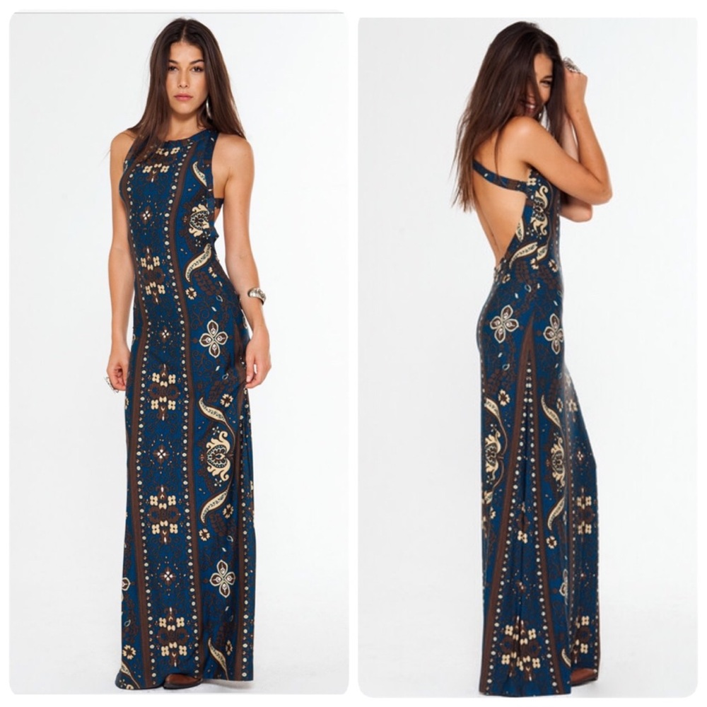 The Midnight Rambler dress in turquoise moonshine