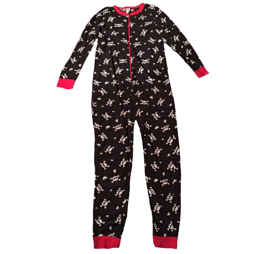 Adult Size M 8-10 Full Body Skullyv PJs, NWOT