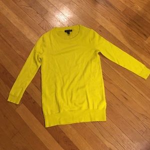 NWOT jcrew yellow crew neck sweater