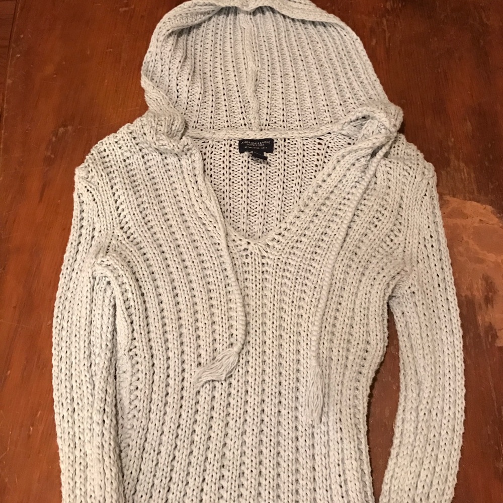 Super cute powder blue knitted sweater