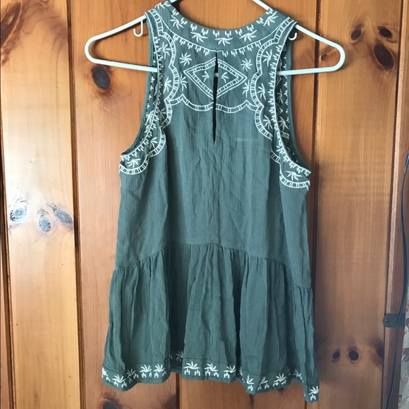 Lucky and Coco Tops - Olive Green Spring Tank Top