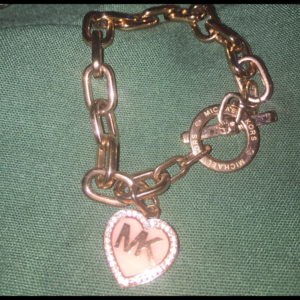 Michael kors rose gold chain link bracelet - Picture 2 of 3