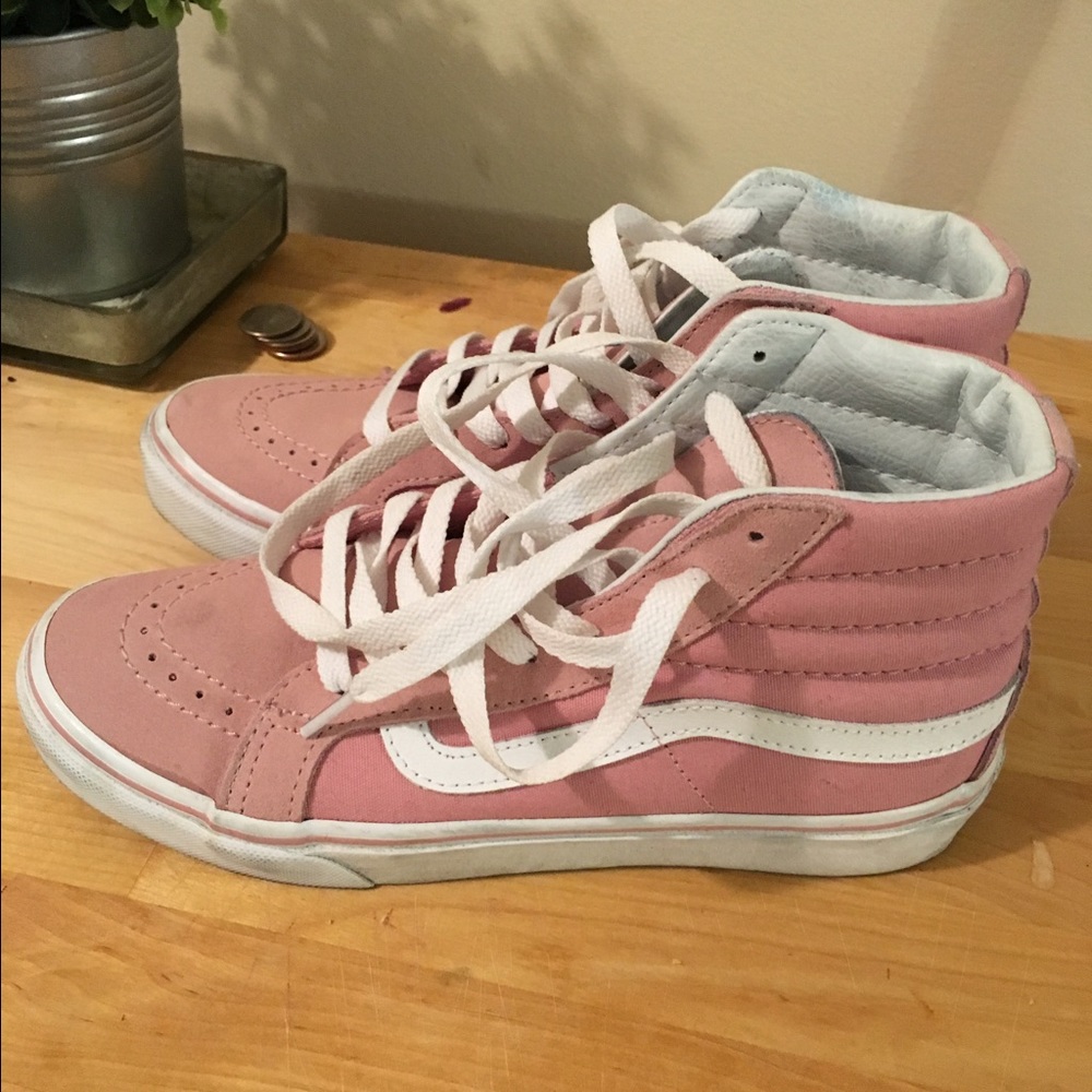 Pink vans high top size 6.5