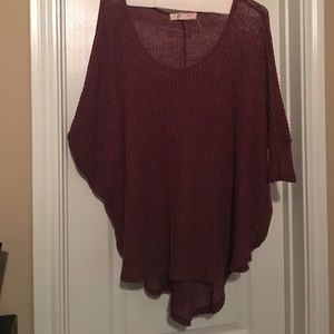 Urban outfitters knit top in maroon