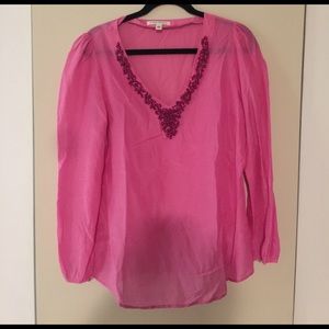 Banana Republic beaded blouse