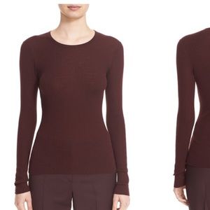 'Mirzi' Rib Knit Merino Wool Sweater-