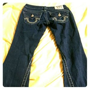 Bling pocket True Relions with bellbottoms