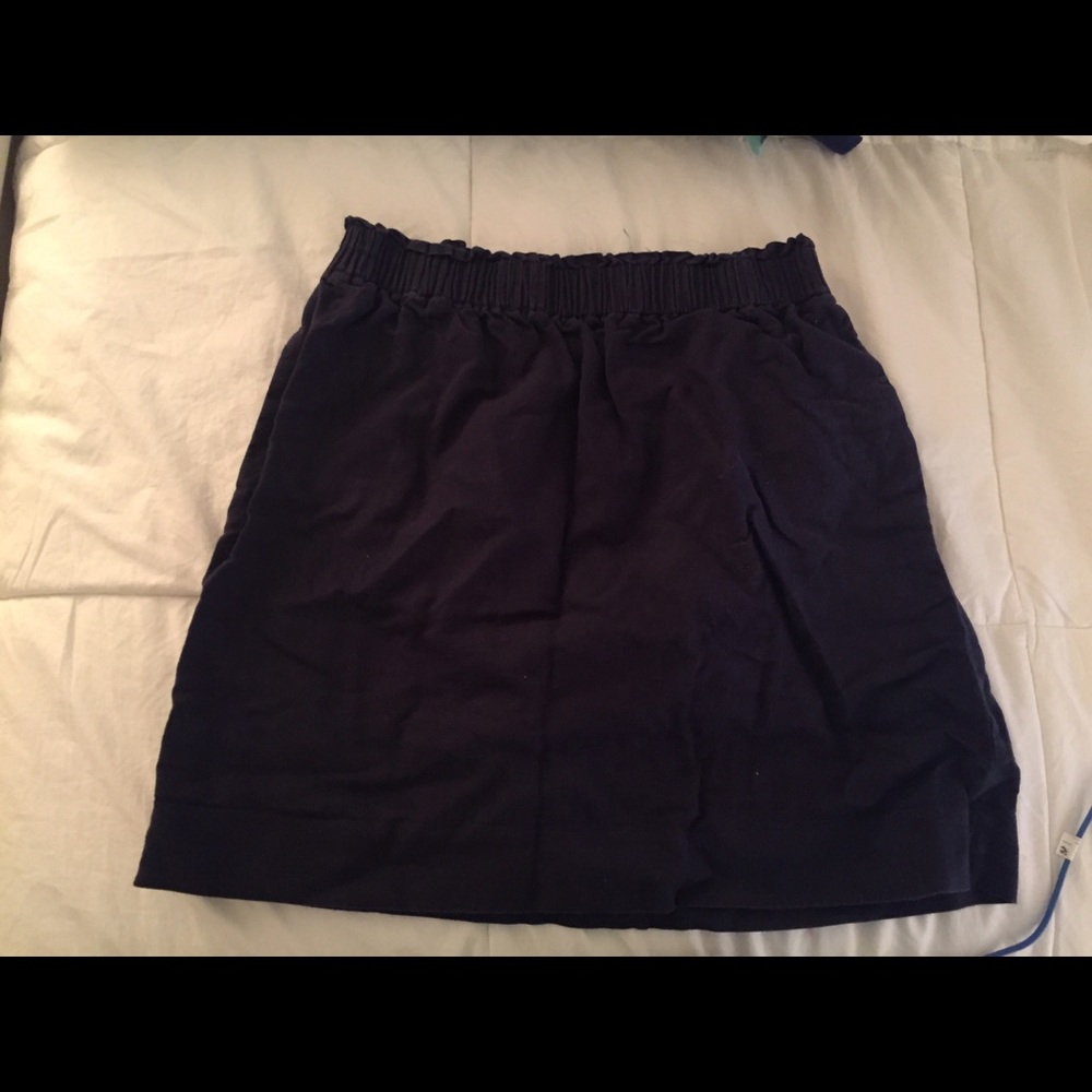 J Crew navy skirt