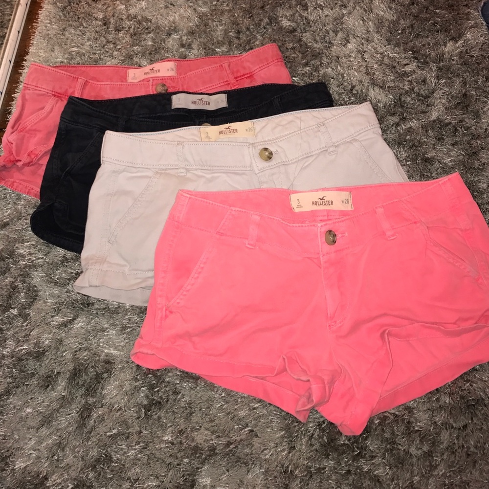 4 pairs of Hollister shorts