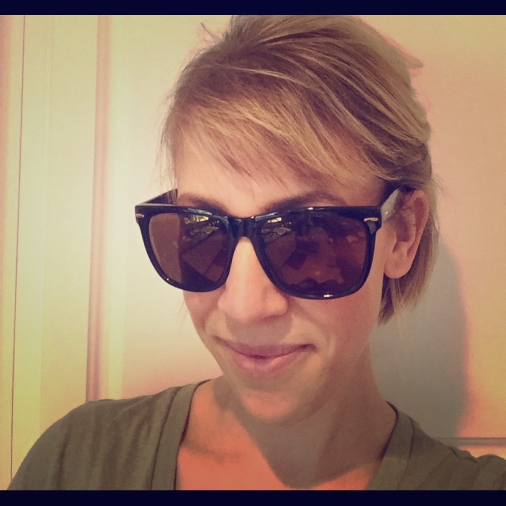 Unworn Cole Haan black large glasses