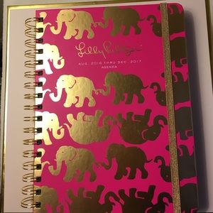 Lilly Pulitzer Tusk Planner Large 7x9 Pink