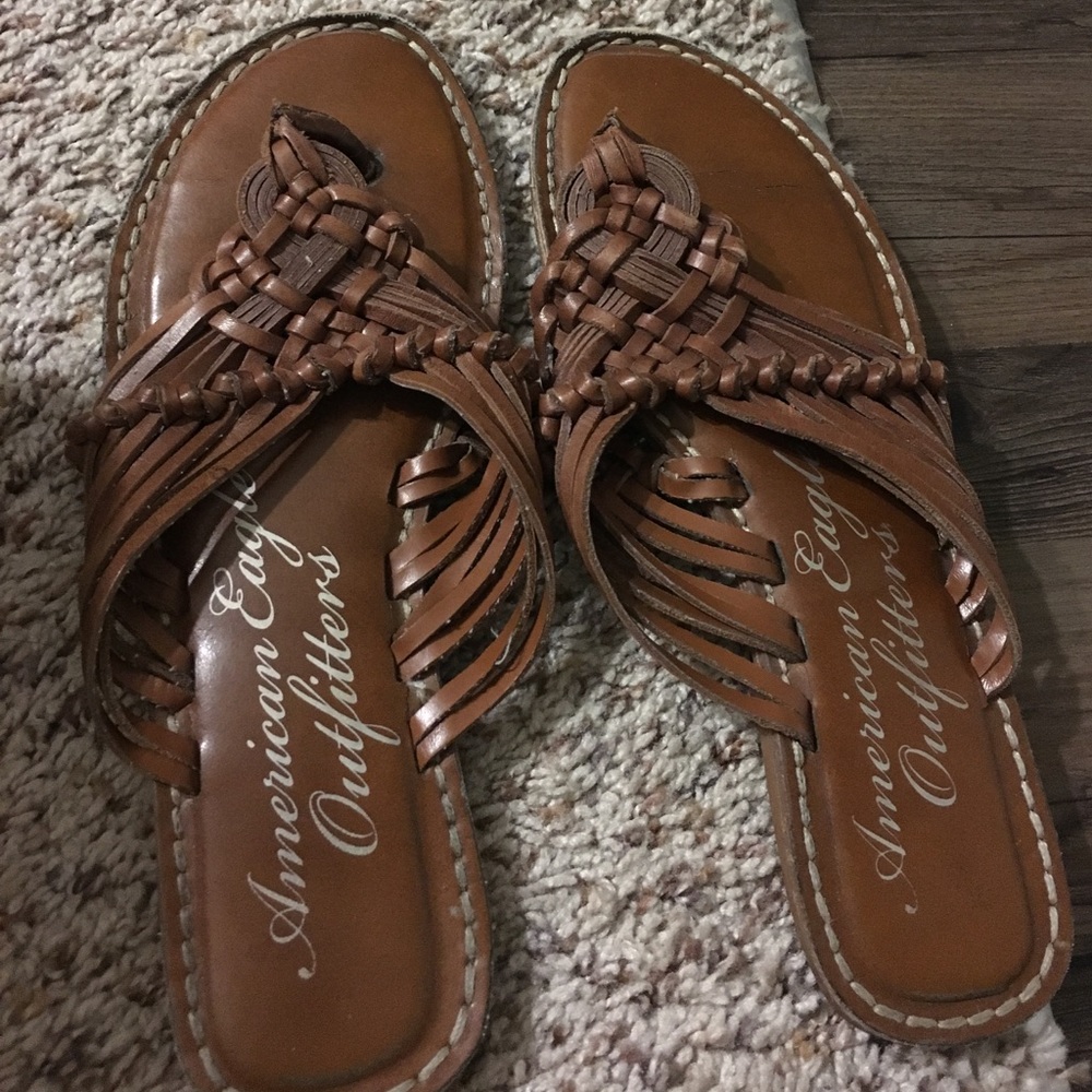Brown Beautifully Detailed Sandals