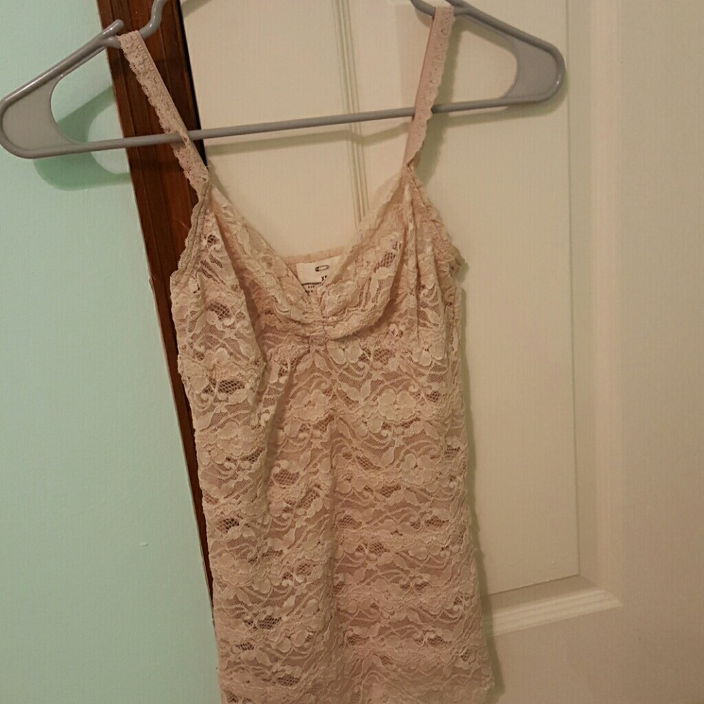 V neck lace tank top