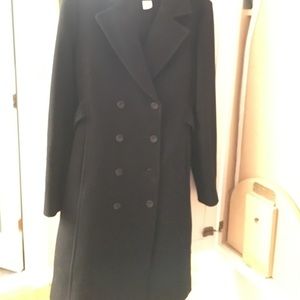 Black Wool JCrew Coat