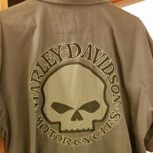 Harley Davidson Button Down