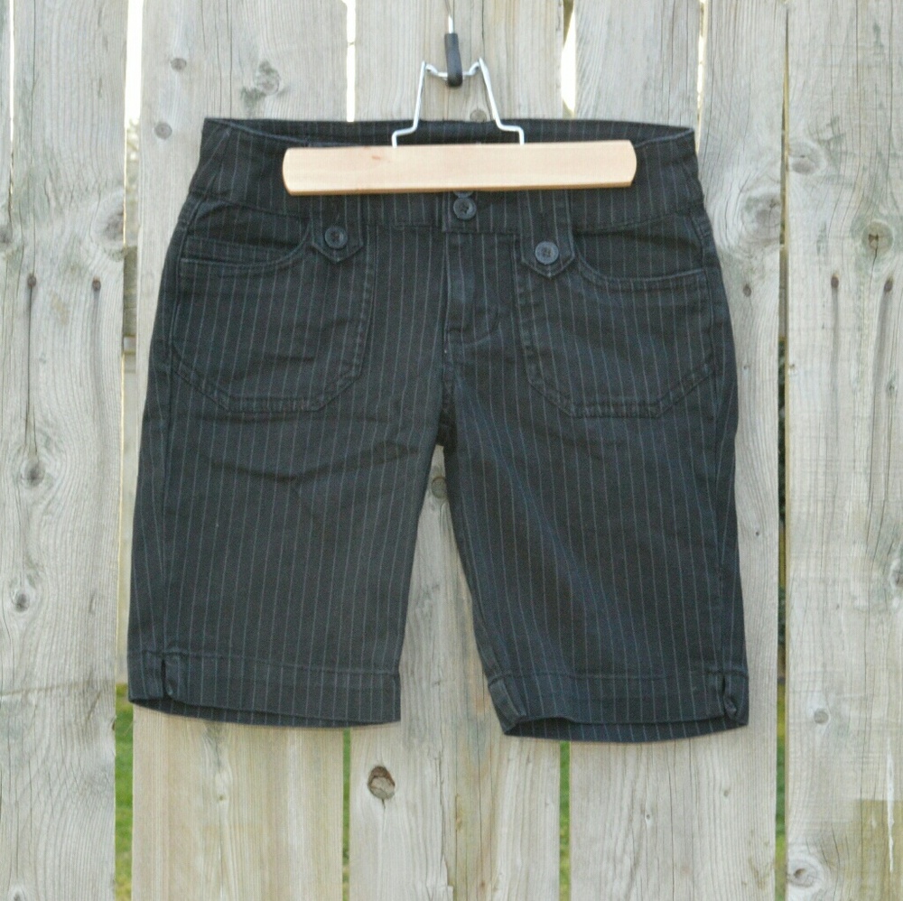 YMI | Pin Stripe Bermudas